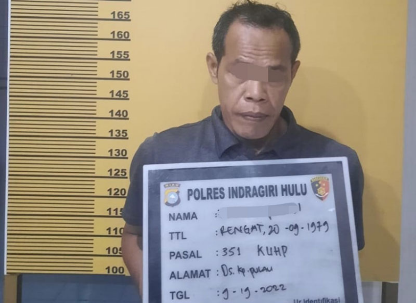 Aniaya Pengunjung, Tukang Parkir Danau Raja Rengat Ditangkap Polisi  